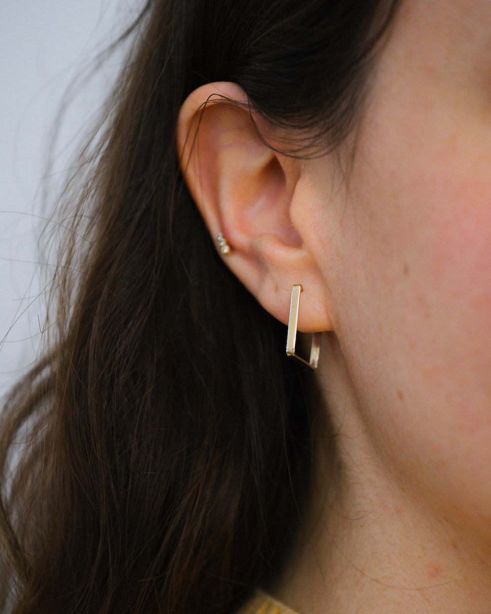 Bold Dreamcatcher Gold Earring