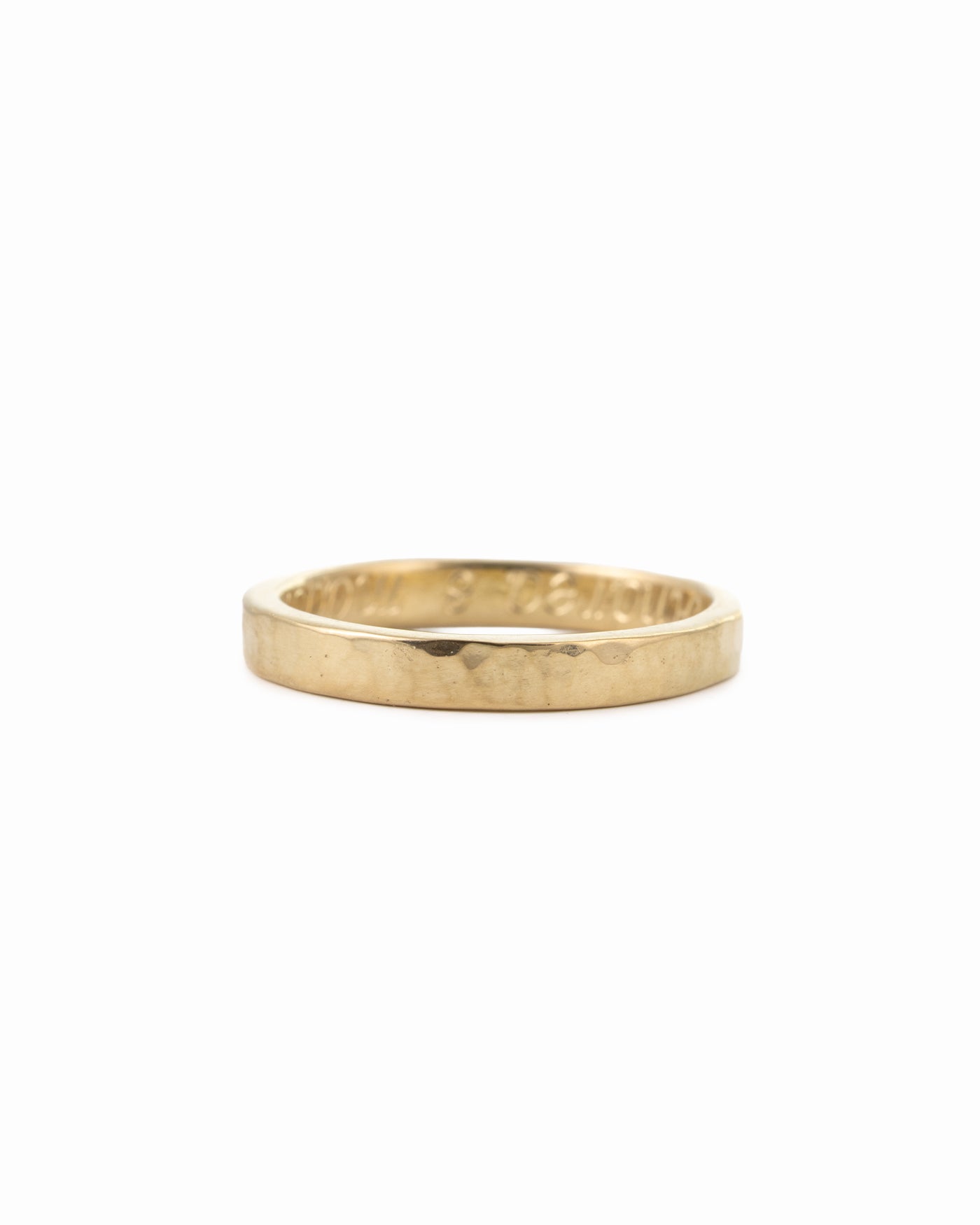 Hammered Wedding Ring