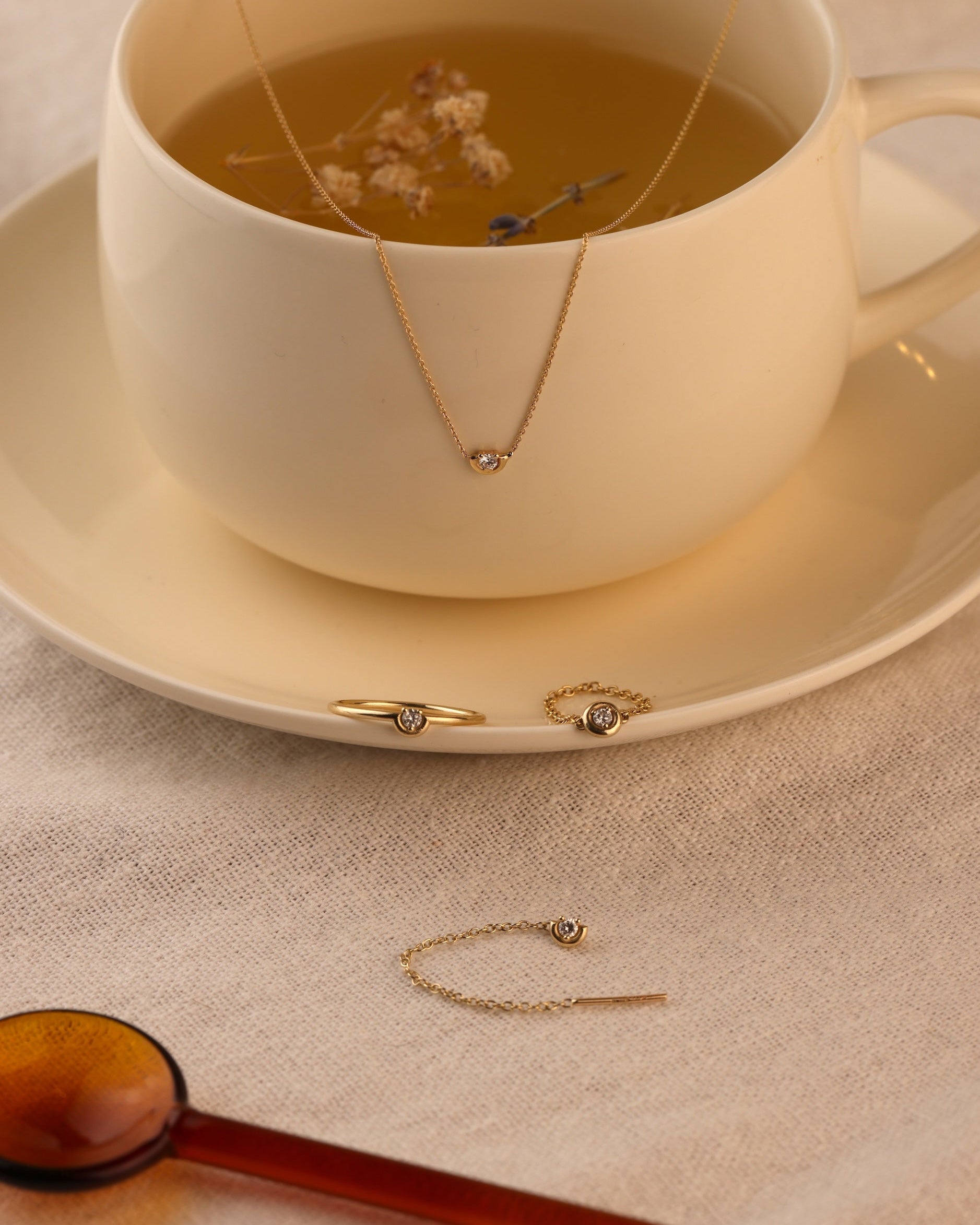 Collana in oro Tulip