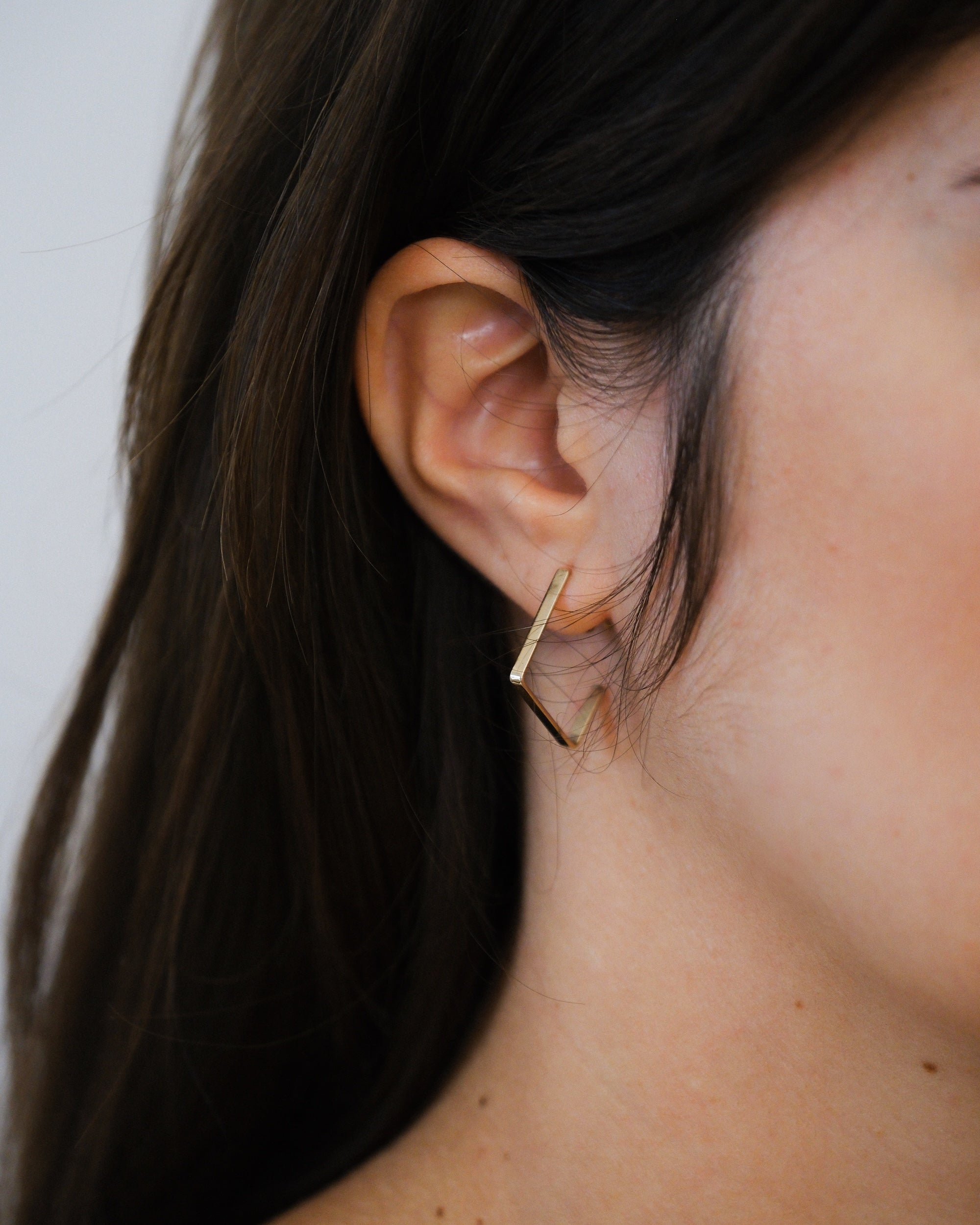 Bold Dreamcatcher Gold Earring