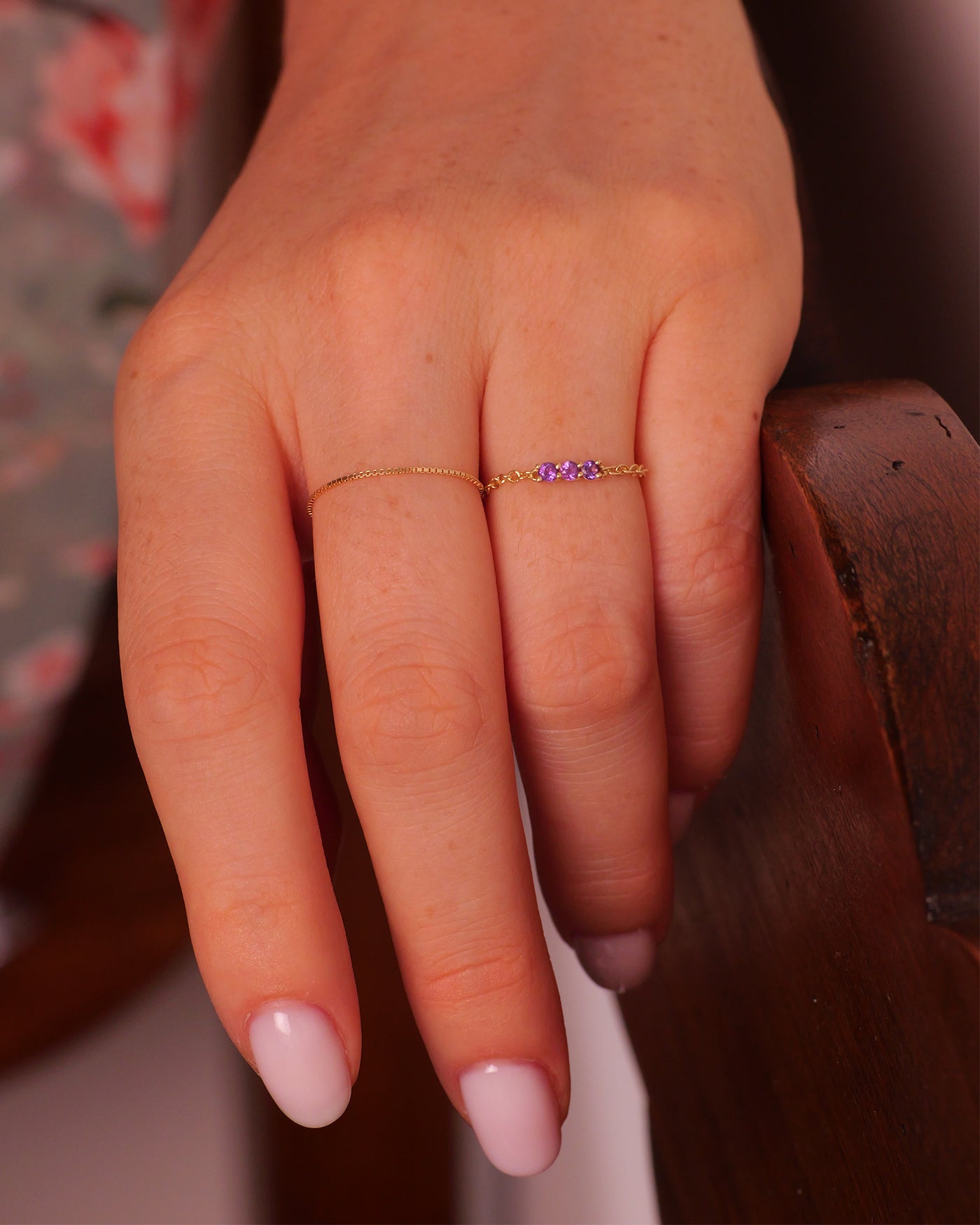 Sanfter Amethystring