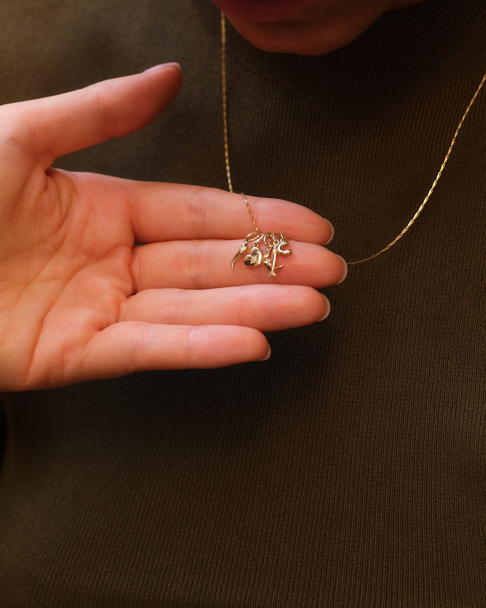 Ciondolo in oro mini Breezy