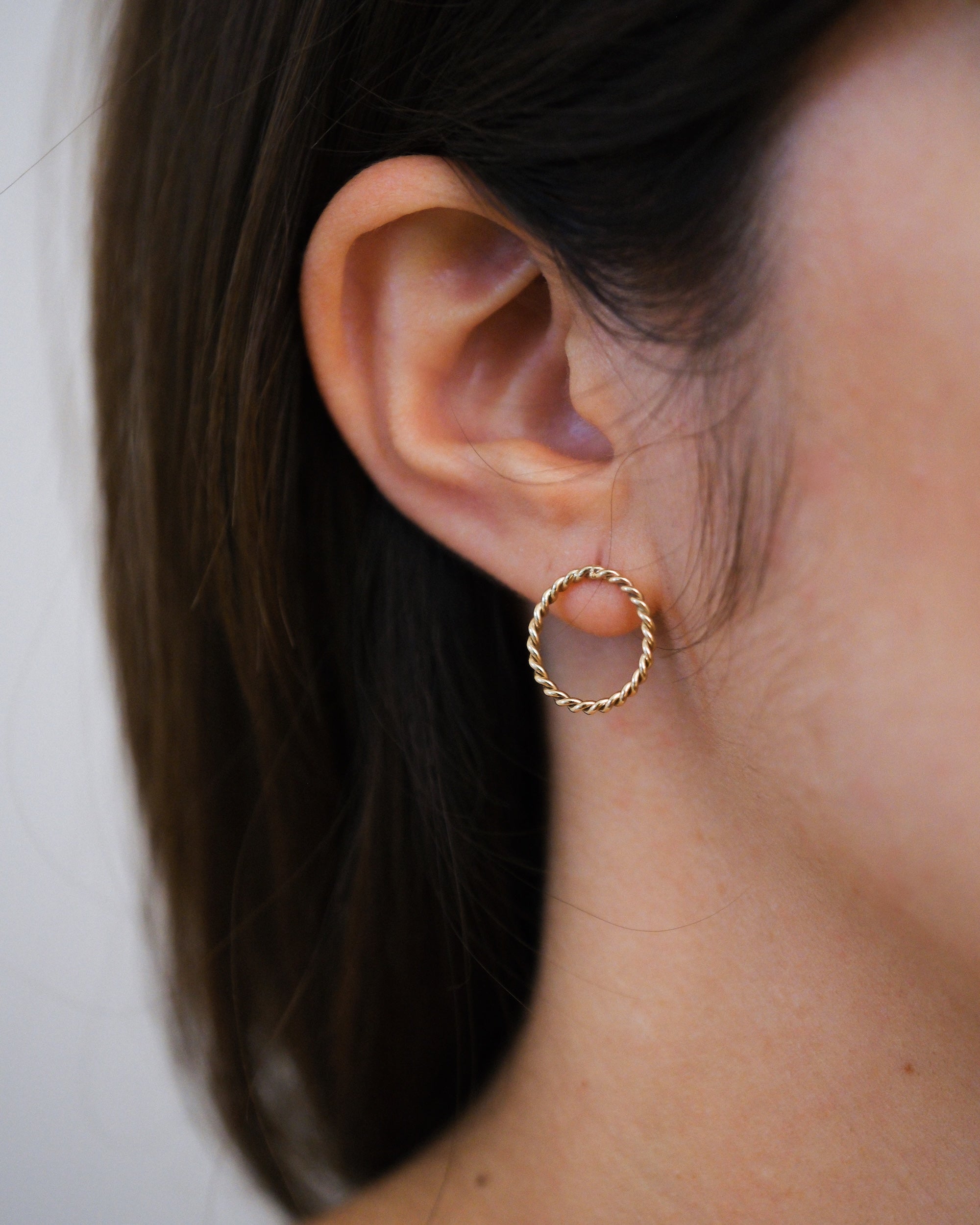 Sunflower XL Gold Earring