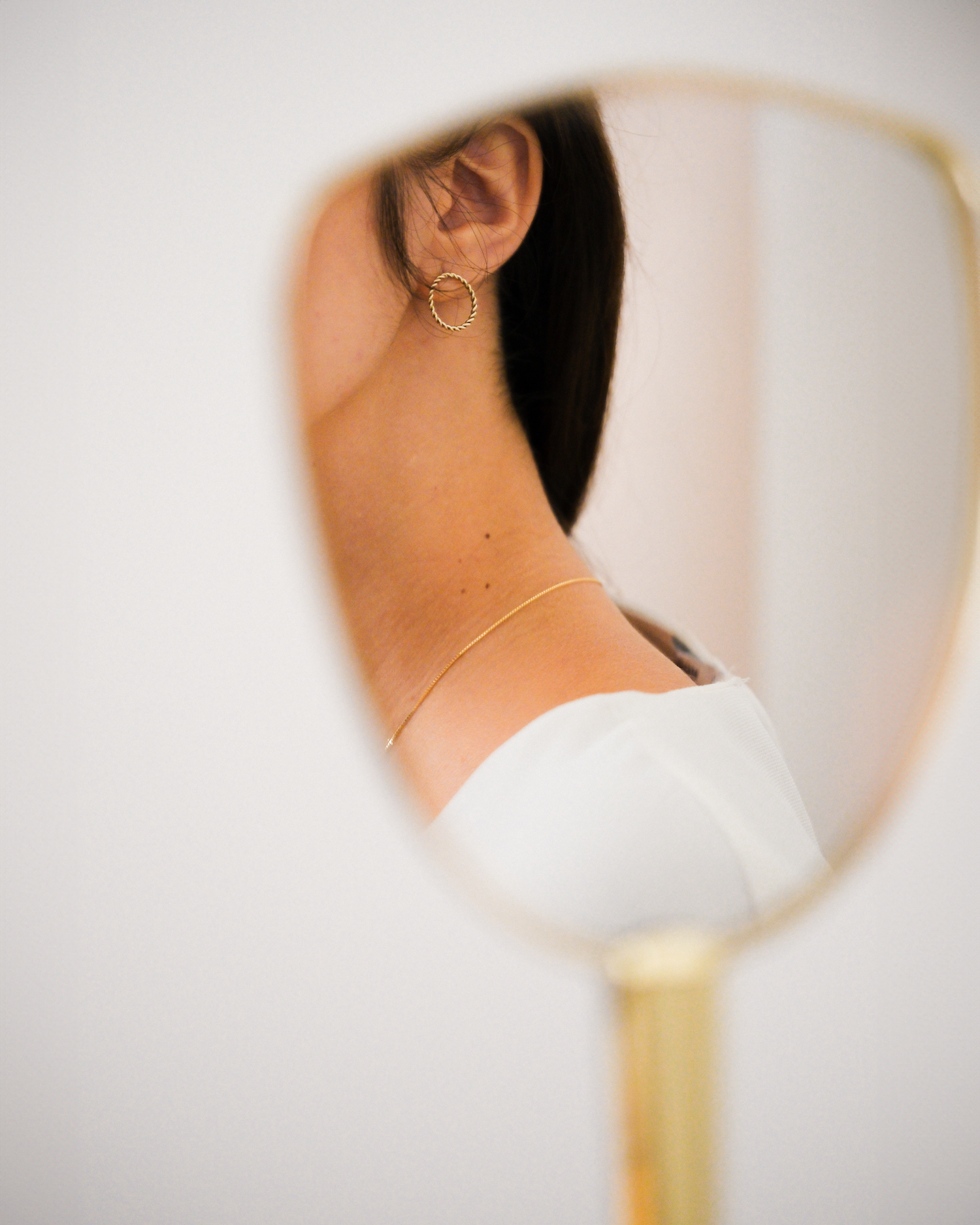 Sunflower XL Gold Earring