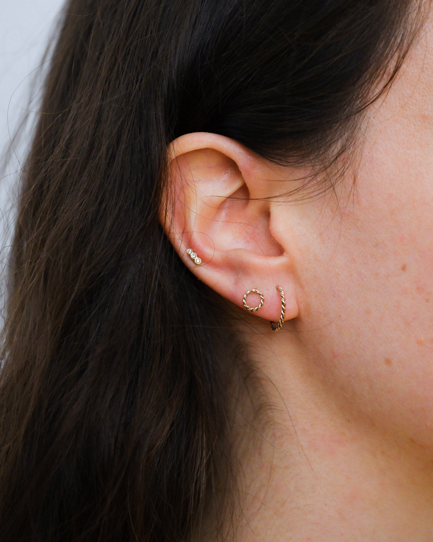 Gold Swing Earring